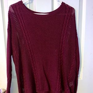 AMERICAN EAGLE MAROON SWEATER